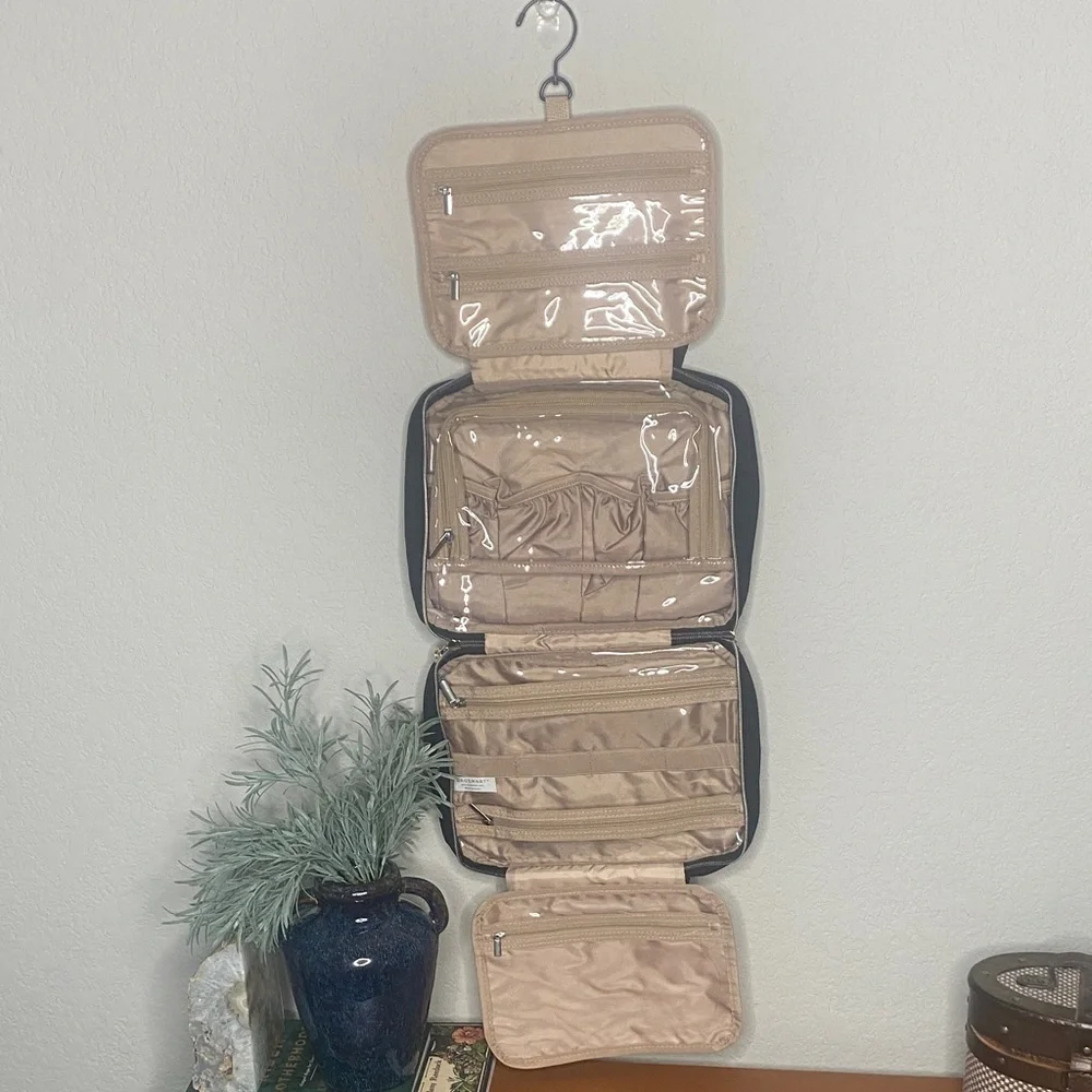 Bagsmart Hanging Travel Toiletry Organizer with Clear Pockets